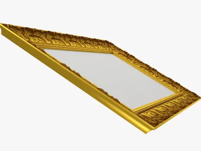 Frame picture gold v8 3D model