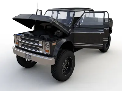 Chevy C40 Custom Pickup Truck 1969 3D model