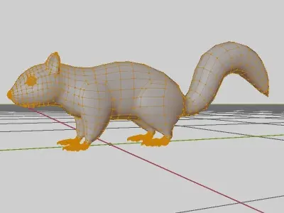 Squirrel Lowpoly 3D model
