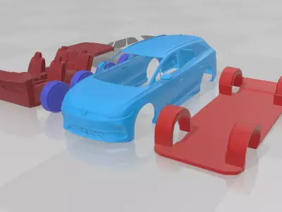 Volkswagen ID 7 GTX Tourer - Separate Parts STL 3D print model