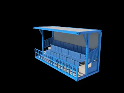 Container Grandstand 3D model