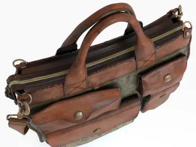 The Campomaggi Large Fabric Shopper Bag  3D model