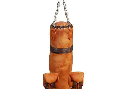 Heavy Bag Gloves Low-poly 3D model