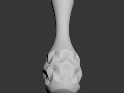 Curvy Flower Vase 3D print model