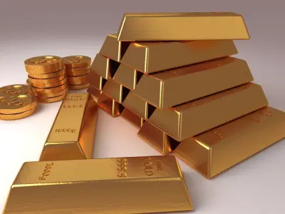 goldbar metal precious value casino scanned 3D model