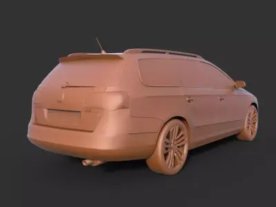 Volkswagen Passat B6 3D print model