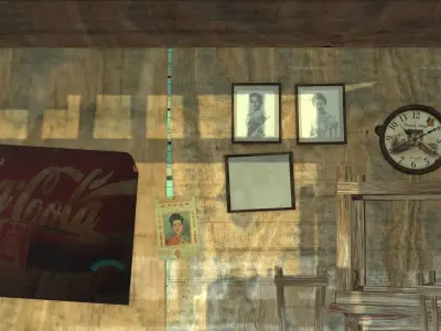 Antique coffee shop 3D model