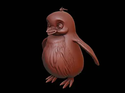 Penguin Animal Sculpture 3D print model buy