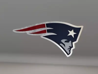 NFL New England Patriots Logo 3D model