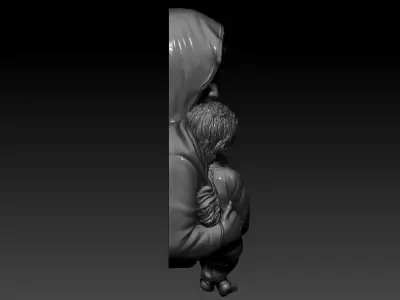Mother and Child  3D Printable Pendant 3D print model