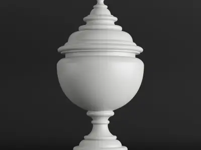 Classic vase set 2 3D model