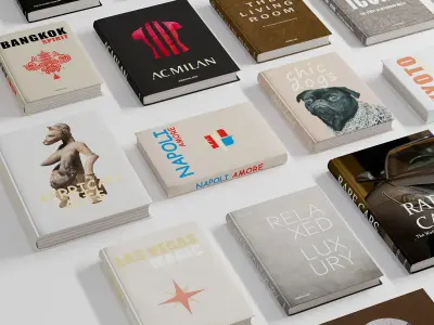 Book Collection 02-Assoulin Coffee Table Books 3D model