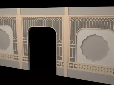 Indian Wall Panel 3D model