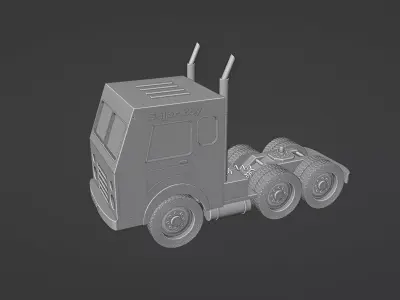 3D Truck model without trailer 3D model