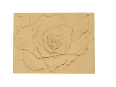 modern panel wall decor set wall relief mural CNC 114 3D model