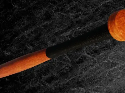 BASEBALL BAT Low-poly 3D model 13