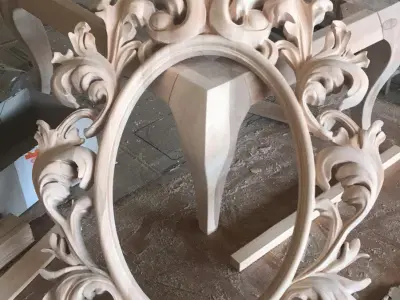 Frame-001 ornate mirror 3D model