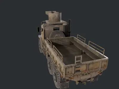 Military Truck Game Ready Low-poly 3D model