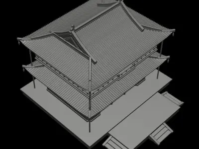Guanyin Pavilion Free 3D print model