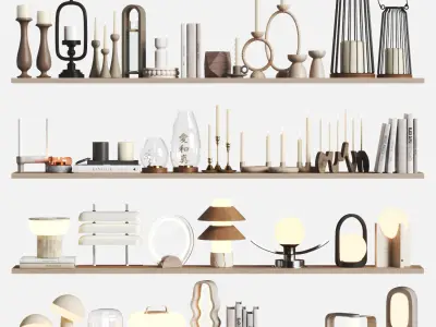 Decorative set 20 3D model get