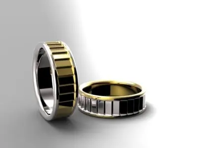 Ring banded Free 3D print model