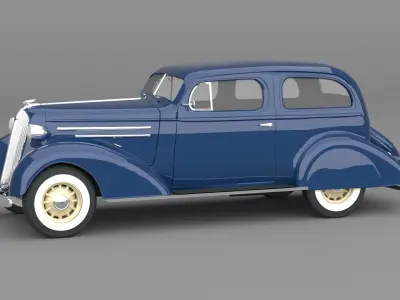 1936 chevrolet standard sedan 2 door 3D model