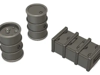 Sci Fi Scatter Terrain Free 3D print model