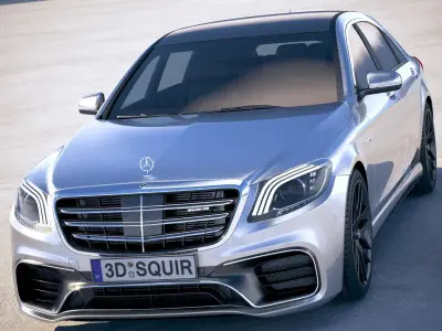 Mercedes S63 AMG 2018 3D model