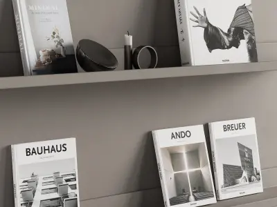 095 wall rack shelves 02 neutral and minimal 00 3D model