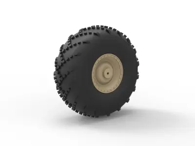 Offroad wheel 39 Scale 1 to 20 3D print model