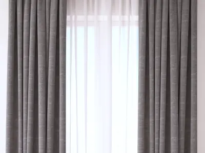 Set 96 Curtains 3D model