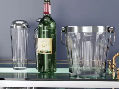 Bar Service table 3D model