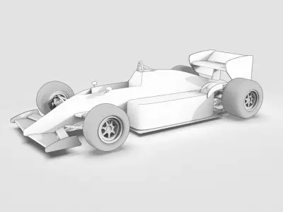 F1 lotus 1985 - Ayrton Senna  Low-poly 3D model