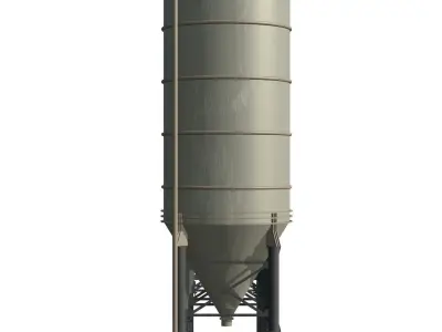Industrial silo 3D model