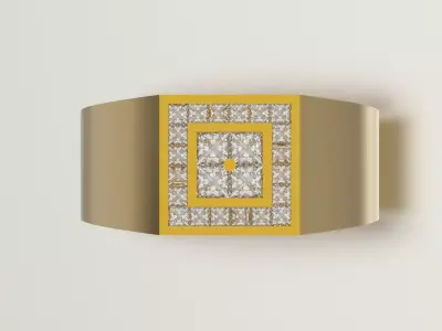 Men STL 3D Square Diamond Signet Ring model mr0326 3D print model
