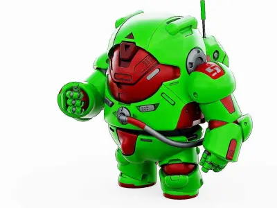 AMONG US CHARACTER-F  Rigged for Unreal Engine - Unity - MIXAMO 3D model