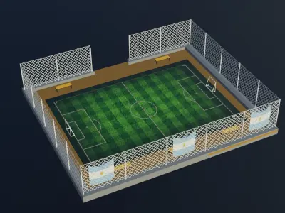 Soccer Stadium - Argentina Low-poly 3D model