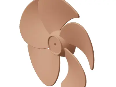 Plastic Ventilation Fan Blade Toy 3D model