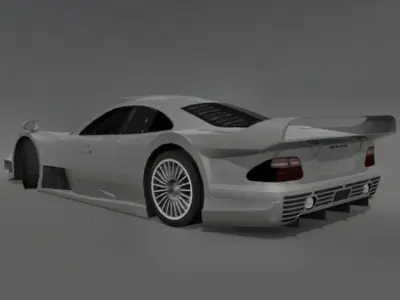 Mercedes-Benz CLK-GTR Low-poly 3D model