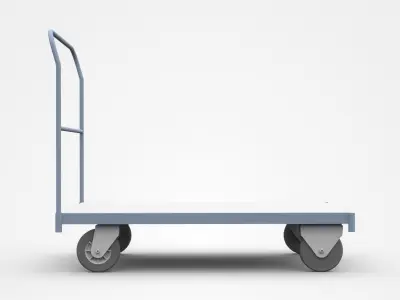 Container Cart On Wheels 3D model