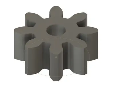 Spur Gear 100 teeth 15mm Wide 127mm Pitch Dia 20deg Press Angle 3D print model