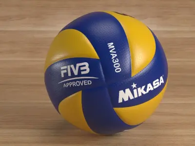 Volleyball FIVB 300 PBR 3D model