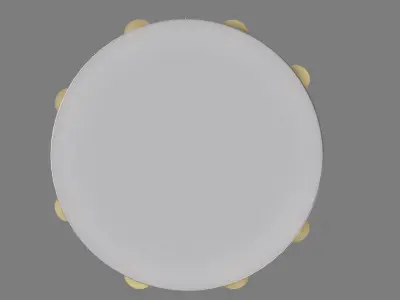 Tambourine djembe drums 3D model