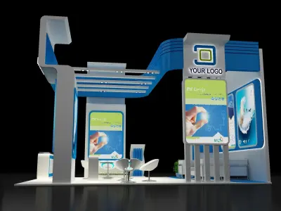  Booth Exhibition Stand a314a 3D model