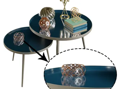 Decorative set 01 3D model