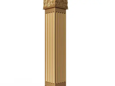 Column Capital 0902 Low-poly 3D model