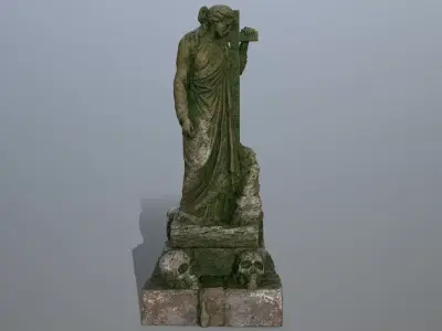 statue 5 Low-poly 3D model