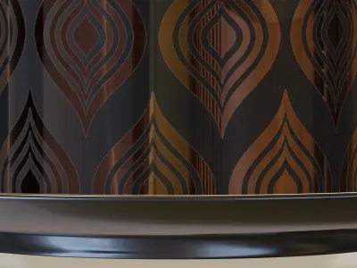  Turkish patterned coffee cup 3D model