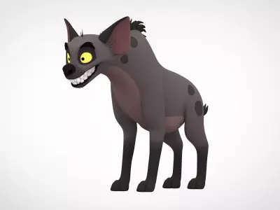 Banzai cartoon hyena 3D model