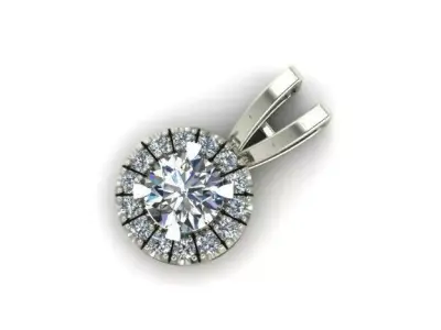 diamond pendant 3D print model buy